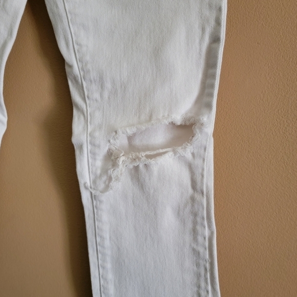 Bullhead | Denim White Low Rise Skinny Jeans White Size 5 - Picture 4 of 10